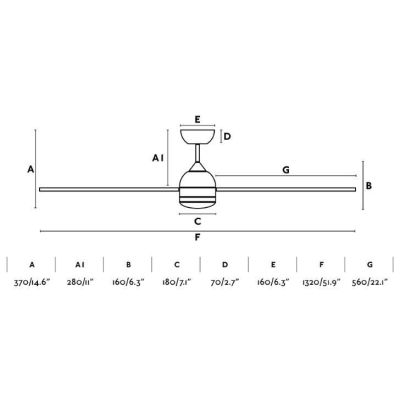 POROS VENTILATORE A SOFFITTO LUCE LED 19W LUCE 2700K DIAMETRO CM 132 3 PALE IN LEGNO E TELECOMANDO FARO VENTILATORI - Cristalens