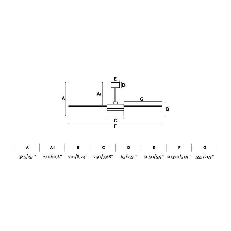 ICE VENTILATORE 3 PALE BIANCO LED 15W CON CASSA ACUSTICA DIAMETRO CM 132 E TELECOMANDO FARO VENTILATORI - Cristalensi Shop Onlin