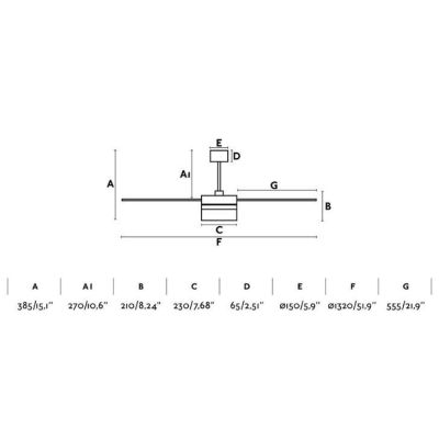 ICE VENTILATORE 3 PALE BIANCO LED 15W CON CASSA ACUSTICA DIAMETRO CM 132 E TELECOMANDO FARO VENTILATORI - Cristalensi Shop Onlin
