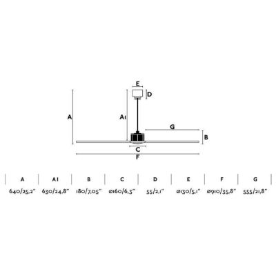 JUSTFAN SMALL VENTILATORE NERO DIAMETRO 80 CON PALE MOGANO O NERE SENZA LUCE CON TELECOMANDO FARO VENTILATORI - Cristalensi Shop