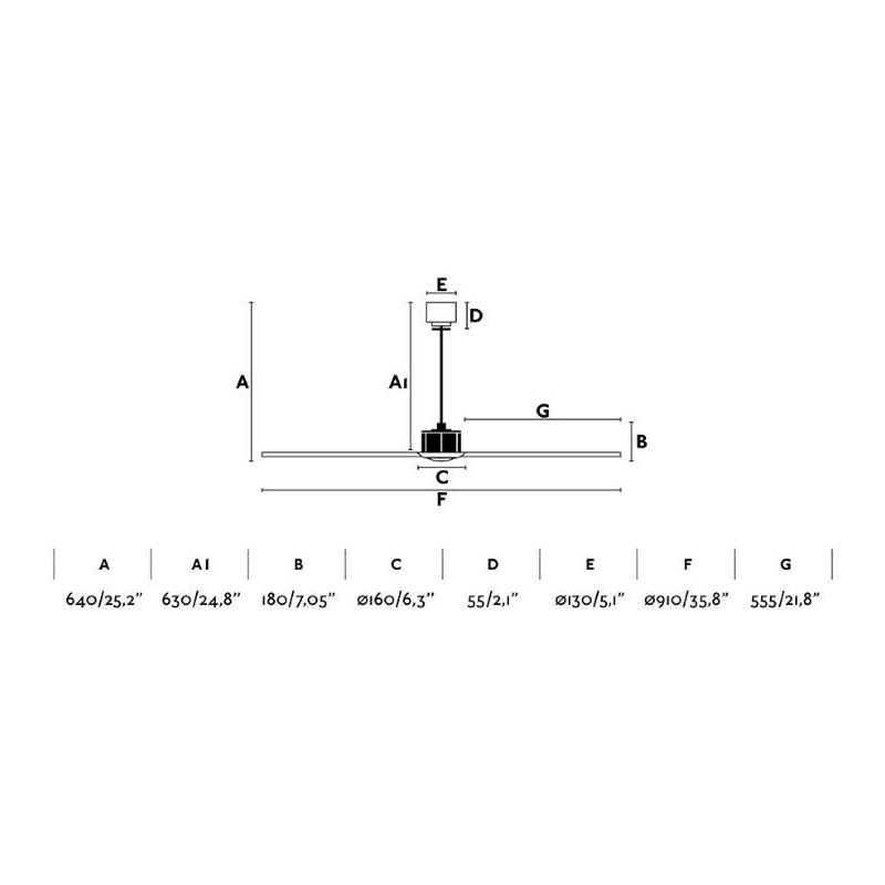 JUSTFAN SMALL VENTILATORE OTTONE DIAMETRO 80 CON PALE MOGANO O NERE SENZA LUCE CON TELECOMANDO FARO VENTILATORI - Cristalensi Sh