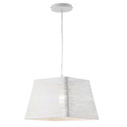 BOBBY SOSPENSIONE SINGOLA MODERNA IN METALLO BIANCO PERFORATO LAMPADINA ATTACCO 1XE27 CRISTALENSI LIGHT - Cristalensi Shop Onlin 2