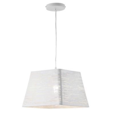 BOBBY SOSPENSIONE SINGOLA MODERNA IN METALLO BIANCO PERFORATO LAMPADINA ATTACCO 1XE27 CRISTALENSI LIGHT - Cristalensi Shop Onlin