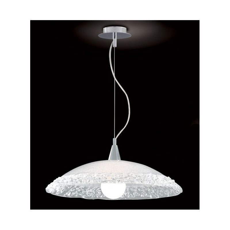 288/SG SOSPENSIONE IN VETRO GRANIGLIA Padana Lampadari - Cristalensi Shop Online
