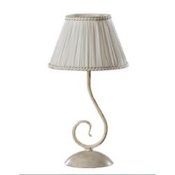 VIVIENNE LUMETTO CLASSICO COLORE AVORIO CHIARO CON PARALUMI IN TESSUTO PLISSE CRISTALENSI LIGHT - Cristalensi Shop Online