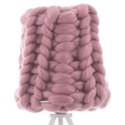 DOLLY LAMPADA DA TAVOLO MODERNA BASE TREPPIEDI CON DIFFUSORE IN LANA COLORE ROSA ANTICO CRISTALENSI LIGHT - Cristalensi Shop Onl 2