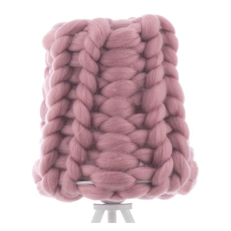 DOLLY LAMPADA DA TAVOLO MODERNA BASE TREPPIEDI CON DIFFUSORE IN LANA COLORE ROSA ANTICO CRISTALENSI LIGHT - Cristalensi Shop Onl