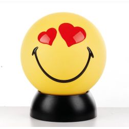 SMILEY CUPIDO LUMETTO PICCOLO SFERICO COLORI GIALLO O BIANCO D15 LAMPADINA LED INCLUSA CRISTALENSI LIGHT - Cristalensi Shop Onli 2