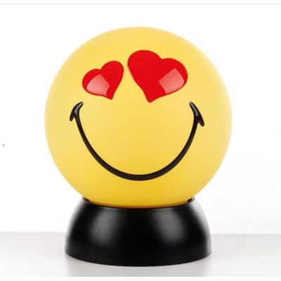 SMILEY CUPIDO LUMETTO PICCOLO SFERICO COLORI GIALLO O BIANCO D15 LAMPADINA LED INCLUSA CRISTALENSI LIGHT - Cristalensi Shop Onli