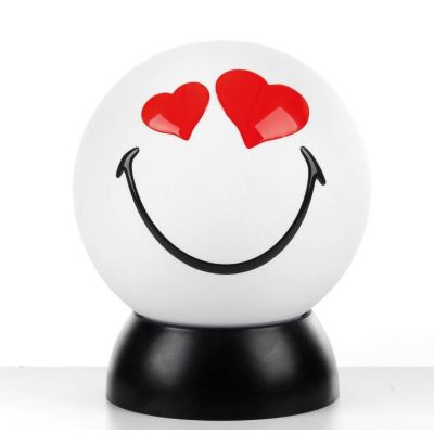 SMILEY CUPIDO LUMETTO PICCOLO SFERICO COLORI GIALLO O BIANCO D15 LAMPADINA LED INCLUSA CRISTALENSI LIGHT - Cristalensi Shop Onli