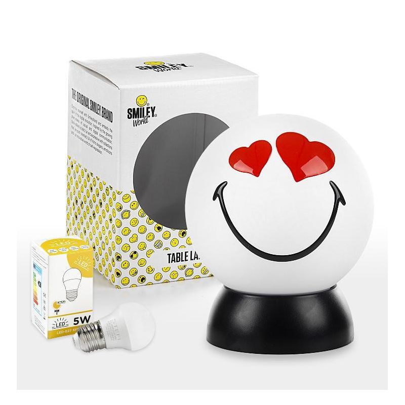 SMILEY CUPIDO LUMETTO PICCOLO SFERICO COLORI GIALLO O BIANCO D15 LAMPADINA LED INCLUSA CRISTALENSI LIGHT - Cristalensi Shop Onli
