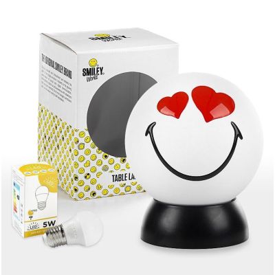 SMILEY CUPIDO LUMETTO PICCOLO SFERICO COLORI GIALLO O BIANCO D15 LAMPADINA LED INCLUSA CRISTALENSI LIGHT - Cristalensi Shop Onli