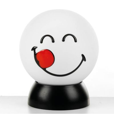 SMILEY CIACCIO LUMETTO PICCOLO SFERICO COLORI GIALLO O BIANCO D15 LAMPADINA LED INCLUSA CRISTALENSI LIGHT - Cristalensi Shop Onl