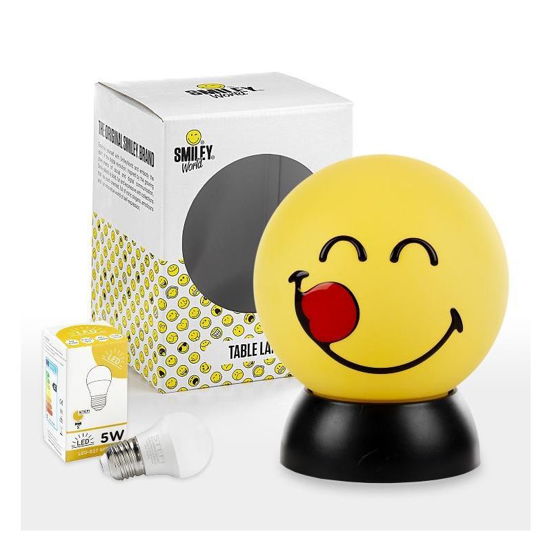 SMILEY CIACCIO LUMETTO PICCOLO SFERICO COLORI GIALLO O BIANCO D15 LAMPADINA LED INCLUSA CRISTALENSI LIGHT - Cristalensi Shop Onl
