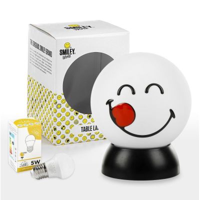 SMILEY CIACCIO LUMETTO PICCOLO SFERICO COLORI GIALLO O BIANCO D15 LAMPADINA LED INCLUSA CRISTALENSI LIGHT - Cristalensi Shop Onl