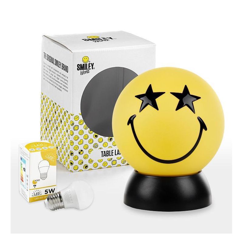 SMILEY STELLA LUMETTO PICCOLO SFERICO COLORI GIALLO O BIANCO D15 LAMPADINA LED INCLUSA CRISTALENSI LIGHT - Cristalensi Shop Onli