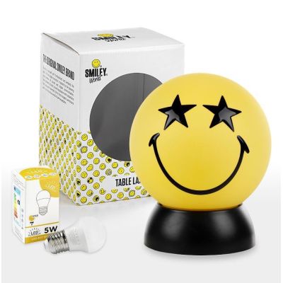 SMILEY STELLA LUMETTO PICCOLO SFERICO COLORI GIALLO O BIANCO D15 LAMPADINA LED INCLUSA CRISTALENSI LIGHT - Cristalensi Shop Onli