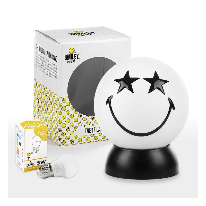 SMILEY STELLA LUMETTO PICCOLO SFERICO COLORI GIALLO O BIANCO D15 LAMPADINA LED INCLUSA CRISTALENSI LIGHT - Cristalensi Shop Onli