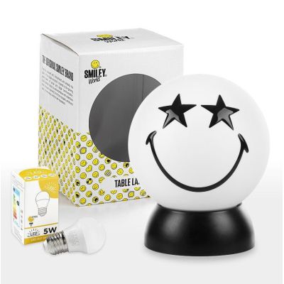 SMILEY STELLA LUMETTO PICCOLO SFERICO COLORI GIALLO O BIANCO D15 LAMPADINA LED INCLUSA CRISTALENSI LIGHT - Cristalensi Shop Onli