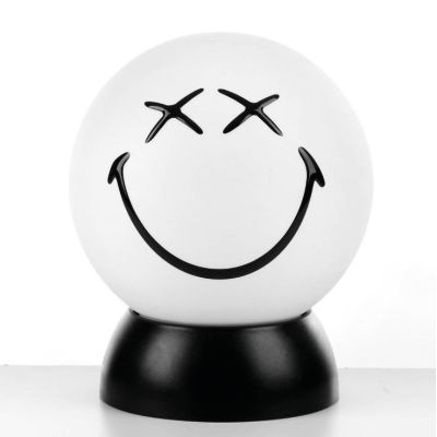 SMILEY GREG LUMETTO PICCOLO SFERICO COLORI GIALLO O BIANCO D15 LAMPADINA LED INCLUSA CRISTALENSI LIGHT - Cristalensi Shop Online