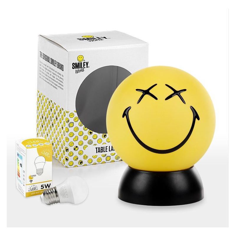 SMILEY GREG LUMETTO PICCOLO SFERICO COLORI GIALLO O BIANCO D15 LAMPADINA LED INCLUSA CRISTALENSI LIGHT - Cristalensi Shop Online