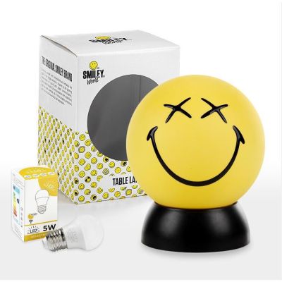 SMILEY GREG LUMETTO PICCOLO SFERICO COLORI GIALLO O BIANCO D15 LAMPADINA LED INCLUSA CRISTALENSI LIGHT - Cristalensi Shop Online
