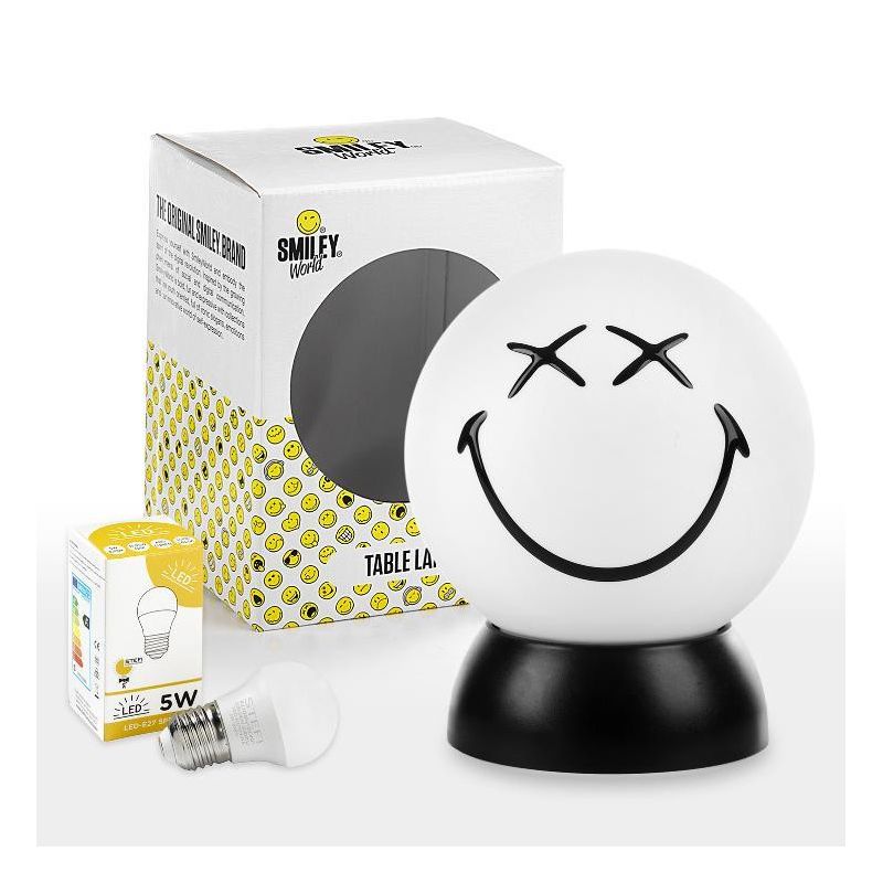 SMILEY GREG LUMETTO PICCOLO SFERICO COLORI GIALLO O BIANCO D15 LAMPADINA LED INCLUSA CRISTALENSI LIGHT - Cristalensi Shop Online