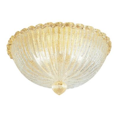 903/PLP PLAFONIERA IN GRANIGLIA BORDO AMBRA Padana Lampadari - Cristalensi Shop Online