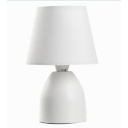 NANO LAMPADA DA TAVOLO IN METALLO ROSA,TORTORA O BIANCO CON PARALUME IN STOFFA IN TINTA CRISTALENSI LIGHT - Cristalensi Shop Onl 2