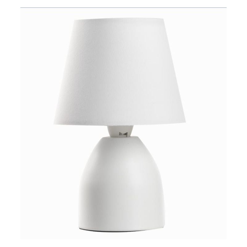NANO LAMPADA DA TAVOLO IN METALLO ROSA,TORTORA O BIANCO CON PARALUME IN STOFFA IN TINTA CRISTALENSI LIGHT - Cristalensi Shop Onl