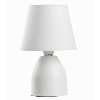 NANO LAMPADA DA TAVOLO IN METALLO ROSA,TORTORA O BIANCO CON PARALUME IN STOFFA IN TINTA CRISTALENSI LIGHT - Cristalensi Shop Onl
