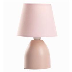 NANO LAMPADA DA TAVOLO IN METALLO ROSA,TORTORA O BIANCO CON PARALUME IN STOFFA IN TINTA CRISTALENSI LIGHT - Cristalensi Shop Onl