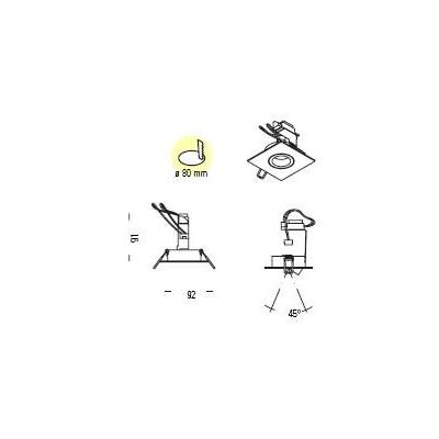 TURN INCASSO ALLUMINIO QUADRATO Pan International - Cristalensi Shop Online