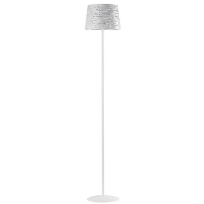 RICKY PIANTANA MODERNA IN METALLO BIANCO TRAFORATO ALTEZZA CM 164 LAMPADINA ATTACCO E27 CRISTALENSI LIGHT - Cristalensi Shop Onl