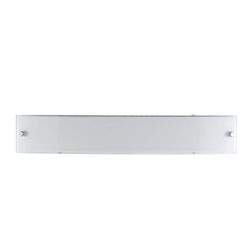 RETTANGOLARE LAMPADA DA PARETE IN VETRO BIANCO SATINATO CON LED 12W LUCE 4000K CRISTALENSI LIGHT - Cristalensi Shop Online 2