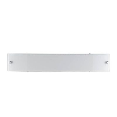 RETTANGOLARE LAMPADA DA PARETE IN VETRO BIANCO SATINATO CON LED 12W LUCE 4000K CRISTALENSI LIGHT - Cristalensi Shop Online