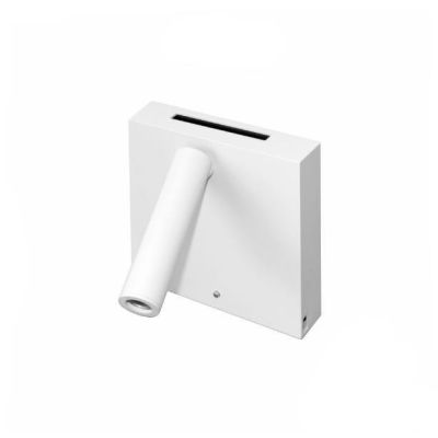 SWEET APPLIQUE BIANCA O NERA CON LUCE A LED DA 4W E CON CARICATORE A INDUZIONE E 2 PORTE USB BENEITO FAURE - Cristalensi Shop On