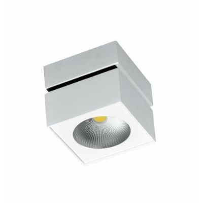 RUBYC PLAFONIERA APPLIQUE CON PROIETTORE A LED 14W BIANCO O NERO DIREZIONABILE BENEITO FAURE - Cristalensi Shop Online