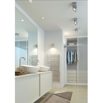 RUBYC PLAFONIERA APPLIQUE CON PROIETTORE A LED 14W BIANCO O NERO DIREZIONABILE BENEITO FAURE - Cristalensi Shop Online
