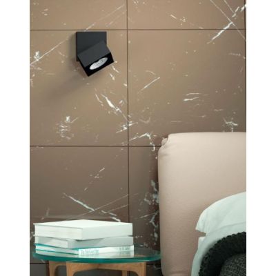 RUBYC PLAFONIERA APPLIQUE CON PROIETTORE A LED 14W BIANCO O NERO DIREZIONABILE BENEITO FAURE - Cristalensi Shop Online