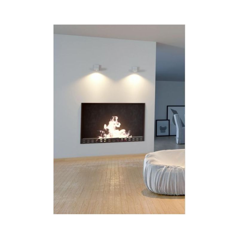 RUBYC PLAFONIERA APPLIQUE CON PROIETTORE A LED 14W BIANCO O NERO DIREZIONABILE BENEITO FAURE - Cristalensi Shop Online