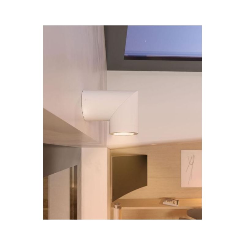 PLUS PLAFONIERA CILINDRICA CON PROIETTORE A LED 8W BIANCO O NERO DIREZIONABILE BENEITO FAURE - Cristalensi Shop Online