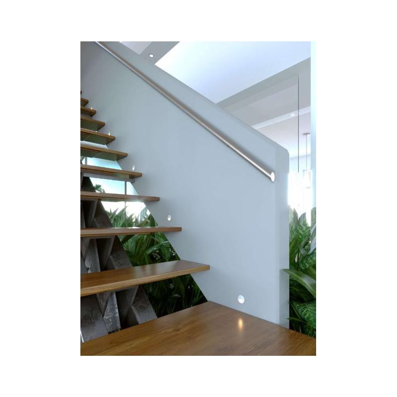 ILO SEGNAPASSO DA INTERNI ROTONDO CON PALPEBRA BIANCO O NERO LED 2W LUCE 3000K DIAMETRO CM 5 BENEITO FAURE - Cristalensi Shop On