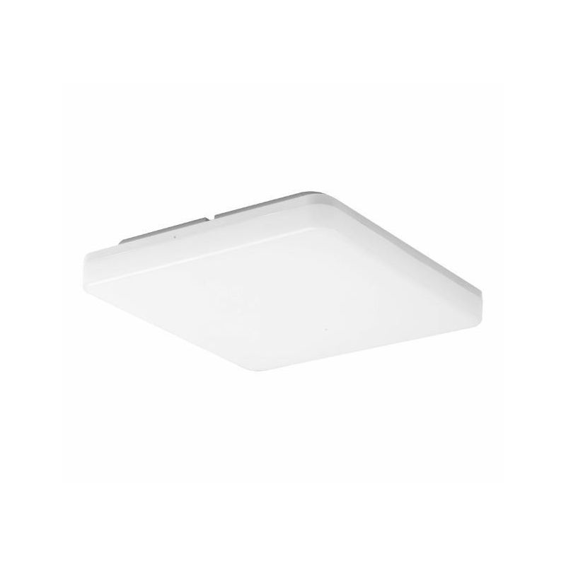 KORA C PLAFONIERA QUADRATA CM 33X33 BIANCA MODERNA IP54 LED 25W CON CCT SWITCH BENEITO FAURE - Cristalensi Shop Online