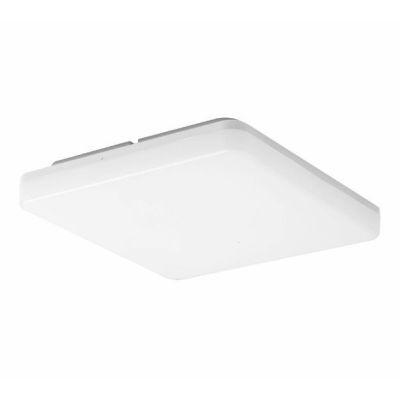 KORA C PLAFONIERA QUADRATA CM 33X33 BIANCA MODERNA IP54 LED 25W CON CCT SWITCH BENEITO FAURE - Cristalensi Shop Online