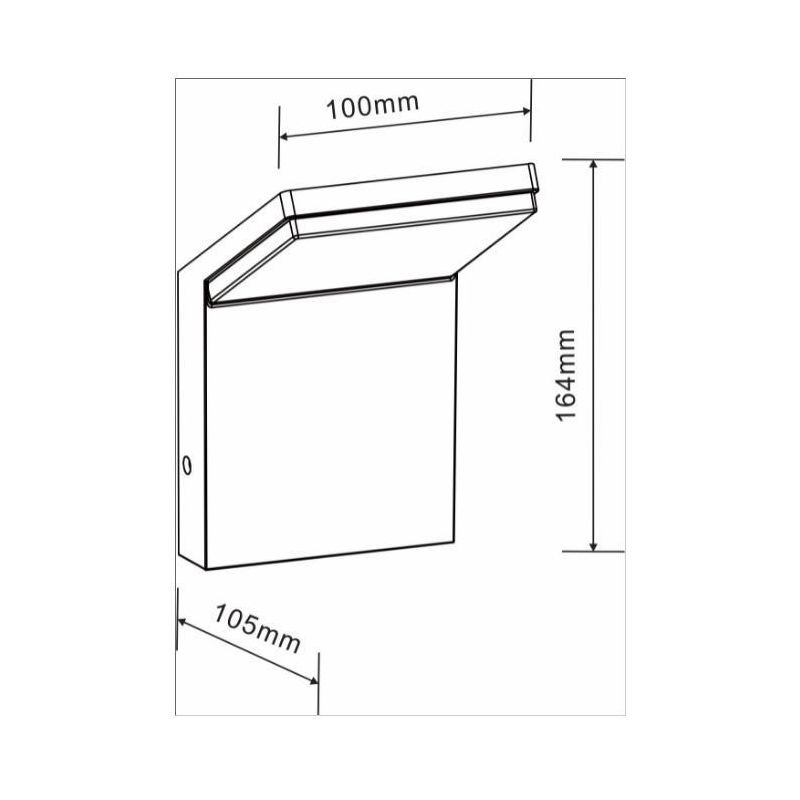 NEO APPLIQUE DA ESTERNI SQUADRATO BIANCO O NERO IP54 LED 9W LUCE 3000K o 4000k BENEITO FAURE - Cristalensi Shop Online