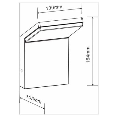 NEO APPLIQUE DA ESTERNI SQUADRATO BIANCO O NERO IP54 LED 9W LUCE 3000K o 4000k BENEITO FAURE - Cristalensi Shop Online