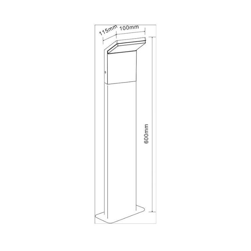 CAM 60 PALETTO DA ESTERNI BIANCO O NERO IP54 LED 9W LUCE 3000k o 4000k ALTEZZA CM 60 BENEITO FAURE - Cristalensi Shop Online
