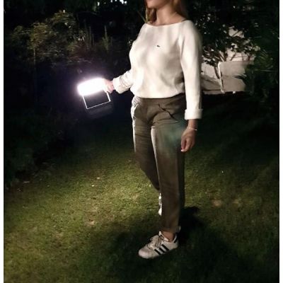 VISOR LAMPADA DA TAVOLO DECORATIVA IP65 BIANCA O CORTEN CON BATTERIA RICARICABILE LED 5W LUCE 3000K BENEITO FAURE - Cristalensi 
