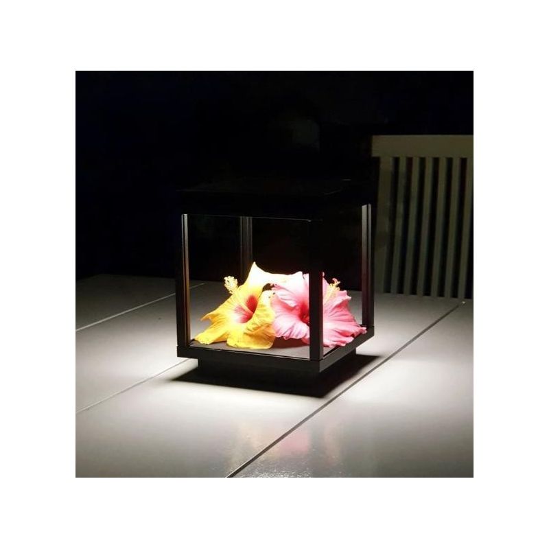 VISOR LAMPADA DA TAVOLO DECORATIVA IP65 BIANCA O CORTEN CON BATTERIA RICARICABILE LED 5W LUCE 3000K BENEITO FAURE - Cristalensi 